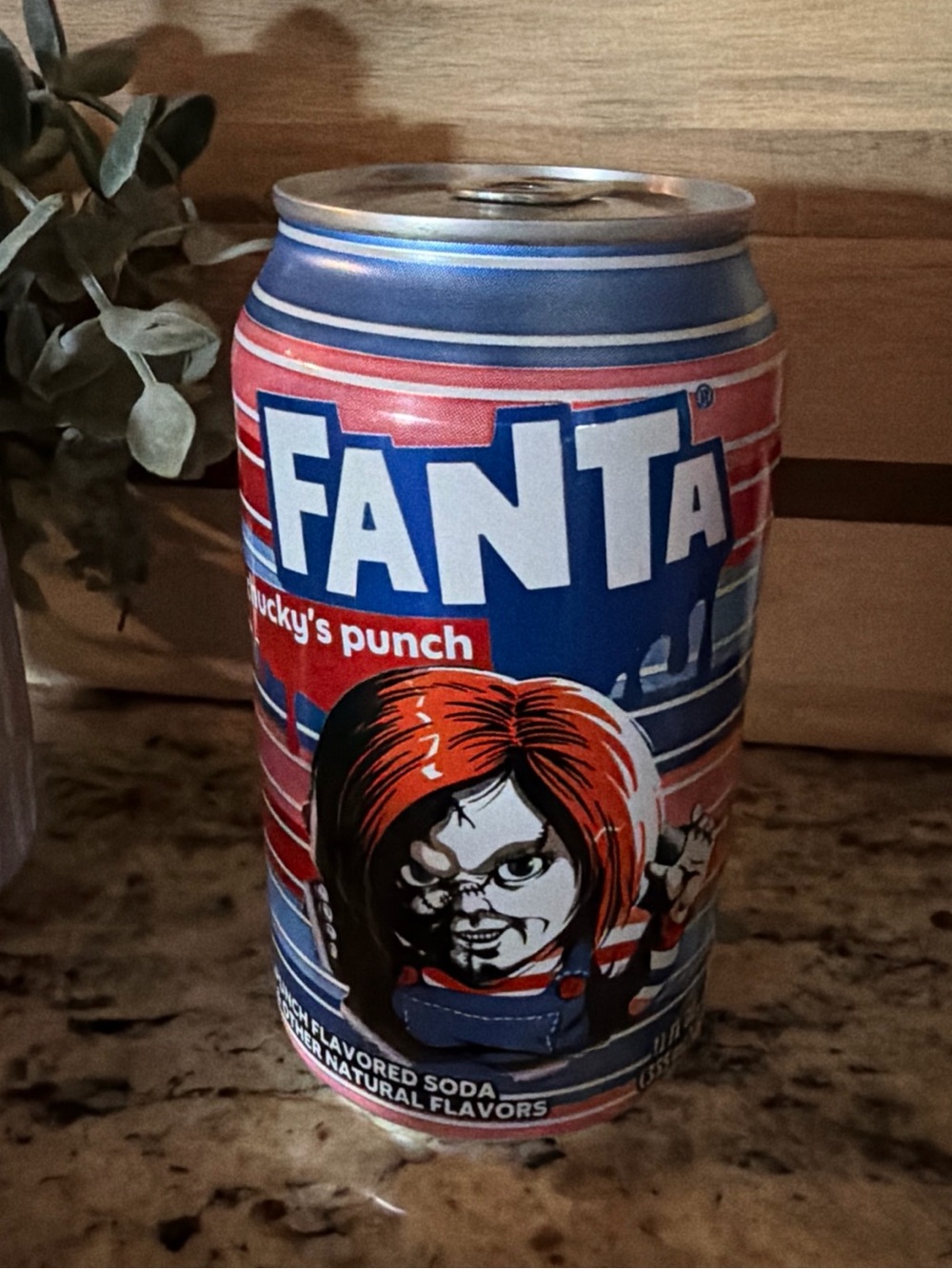 Limited edition Chucky's Punch Fantasy Soda Can